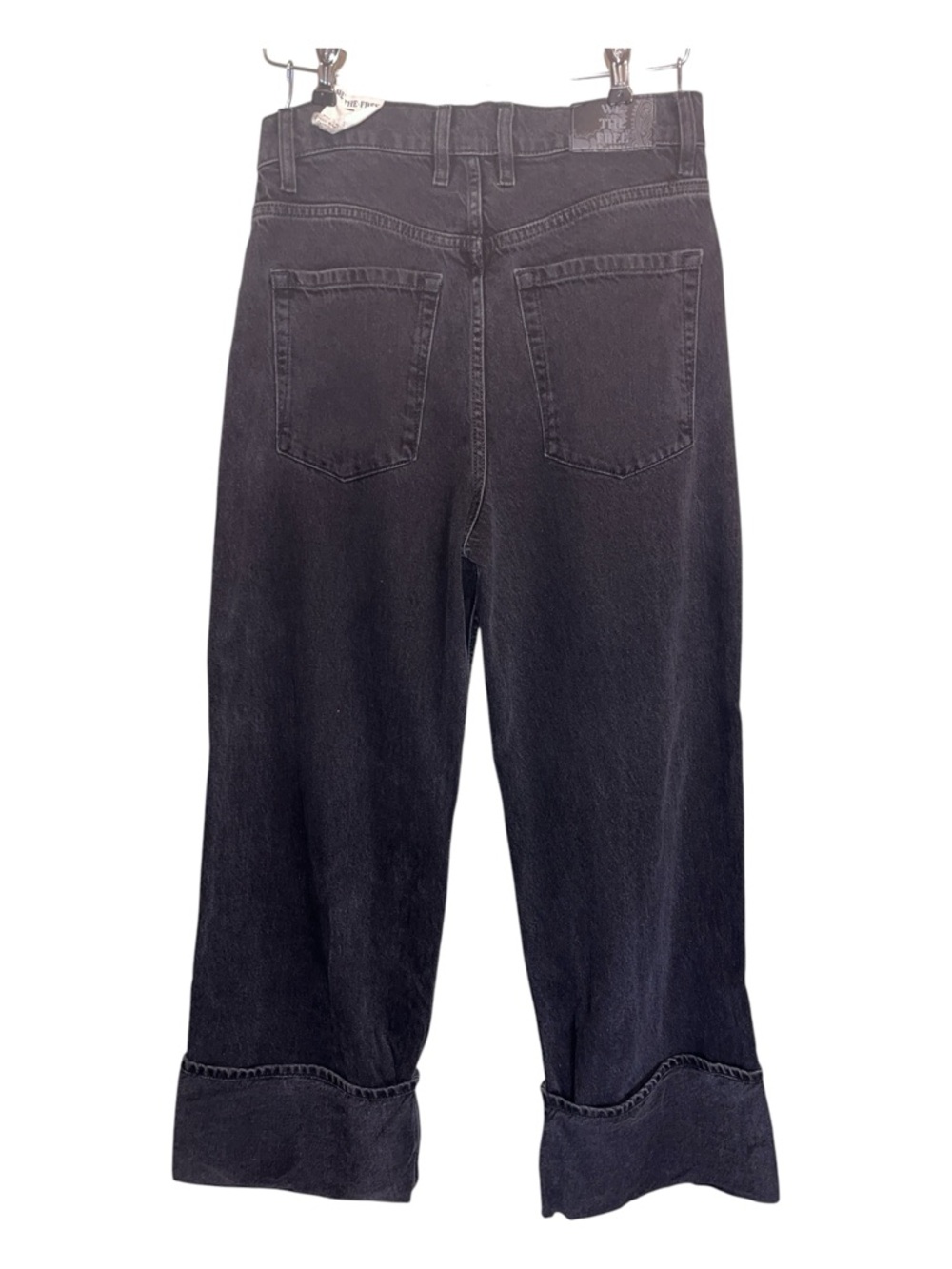 We wThe Free Black Wide-Leg Belted Jeans - Picture 4 of 12